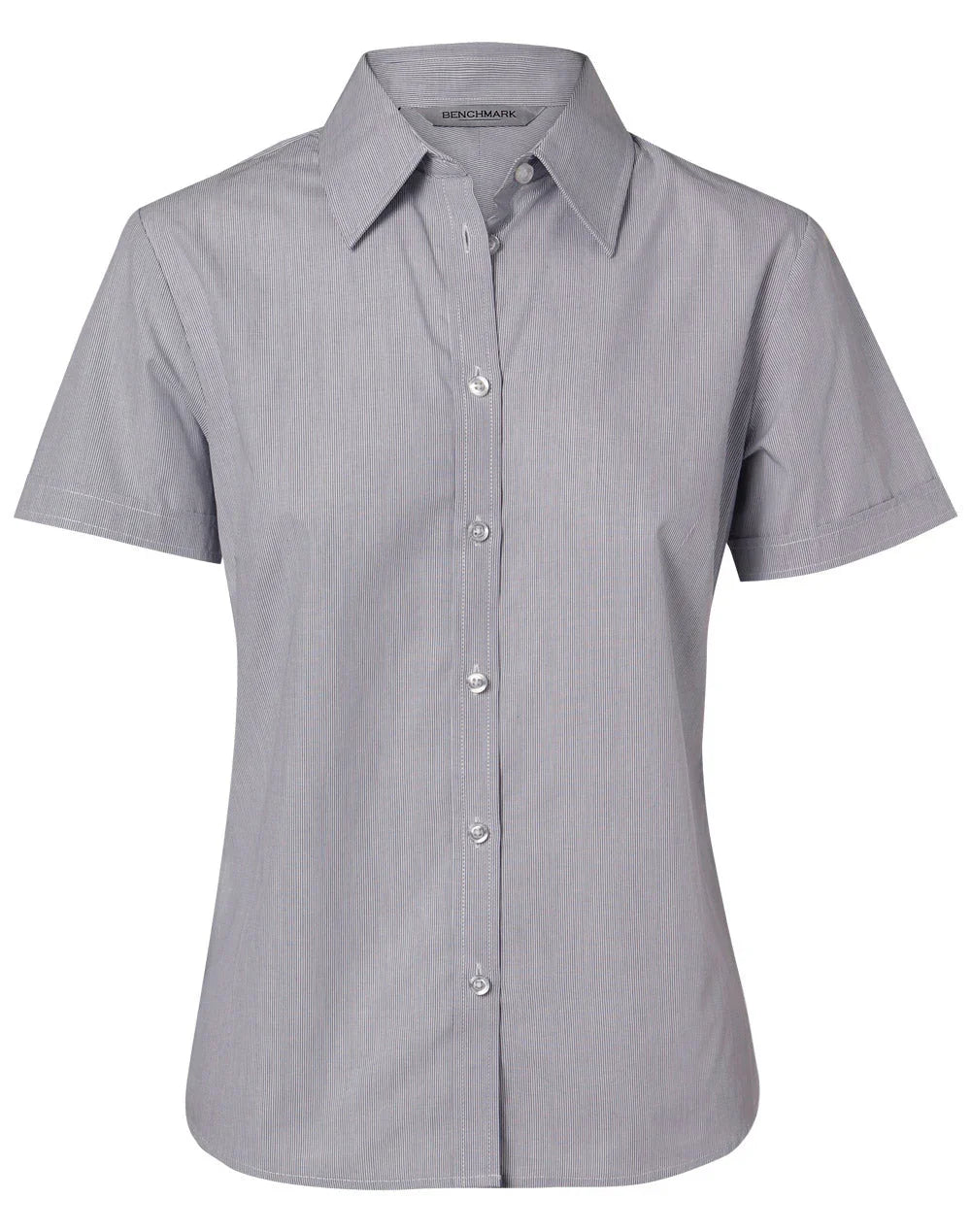 Ladies Fine Stripe Short Sleeve Shirt M8211 - PrintaPromo