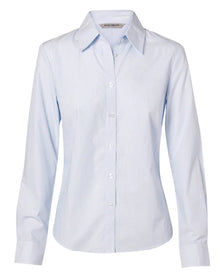 Ladies Fine Stripe Long Sleeve Shirt M8212 - PrintaPromo