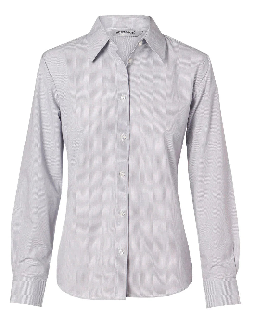 Ladies Fine Stripe Long Sleeve Shirt M8212 - PrintaPromo