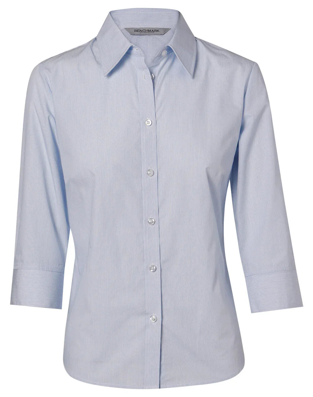 Ladies Fine Stripe 3/4 Sleeve Shirt M8213 - PrintaPromo