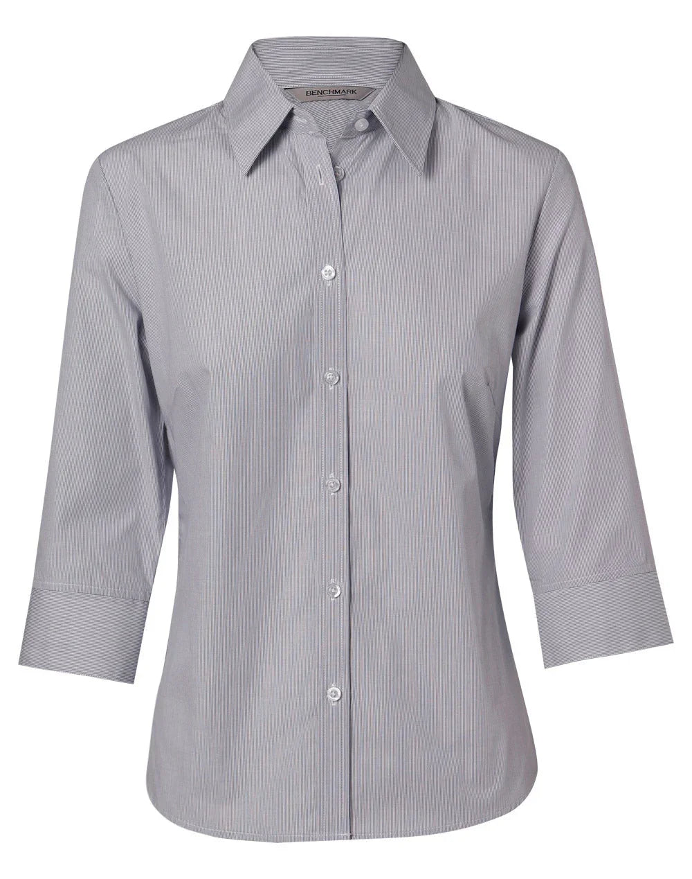 Ladies Fine Stripe 3/4 Sleeve Shirt M8213 - PrintaPromo