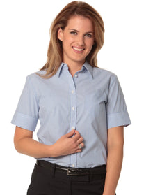 Ladies Balance Stripe Short Sleeve Shirt M8234 - PrintaPromo