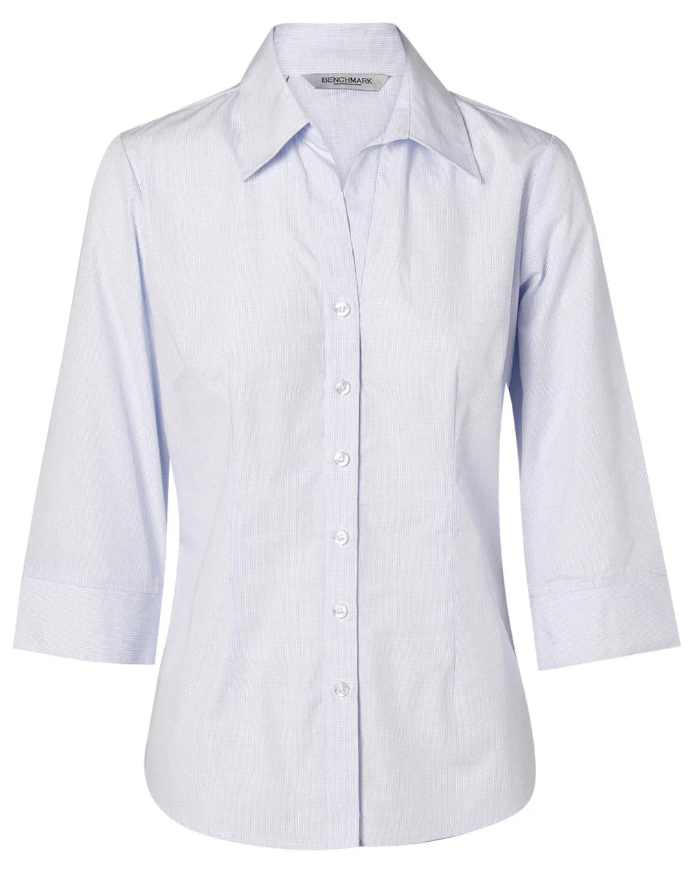Ladies Mini Check 3/4 Sleeve Shirt M8360Q - PrintaPromo