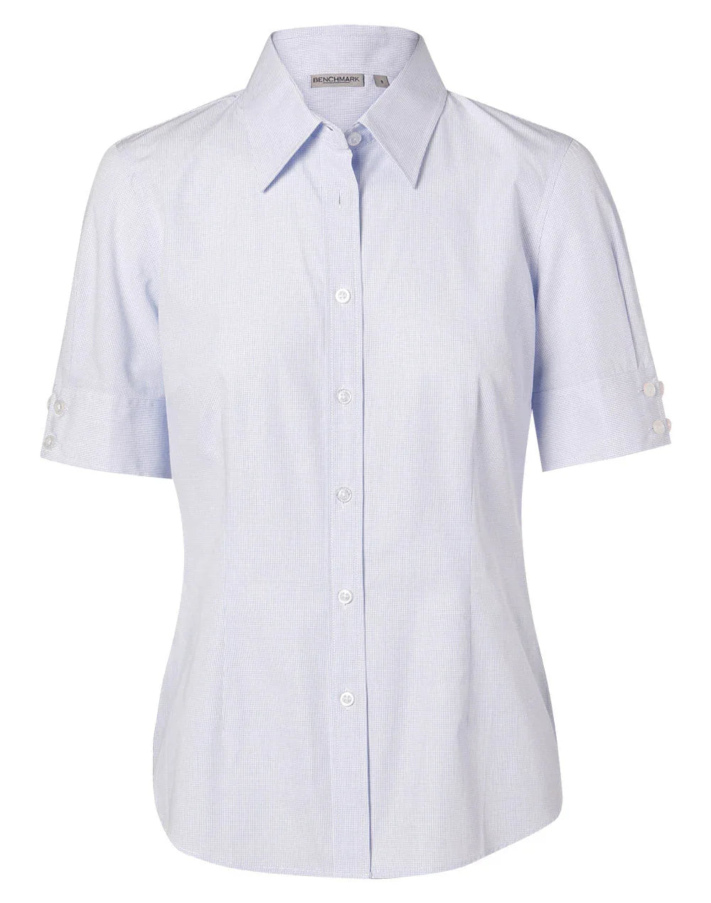 Ladies Mini Check Short Sleeve Shirt M8360S - PrintaPromo