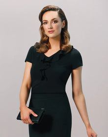 Ladies Ruffle Front Blouse M8820 - PrintaPromo