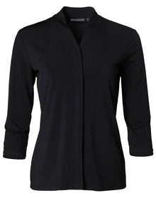 Ladies Isabel Stretch 3/4 Sleeve Knit Top. M8830 - PrintaPromo