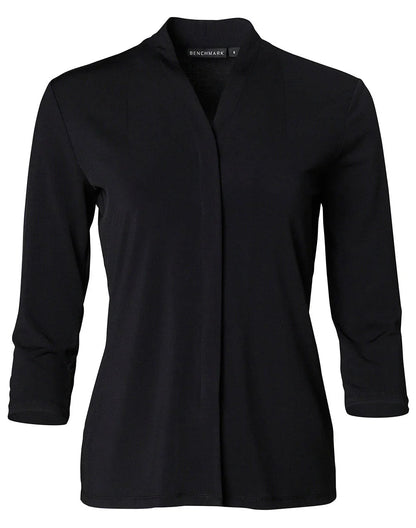 Ladies Isabel Stretch 3/4 Sleeve Knit Top. M8830 - PrintaPromo
