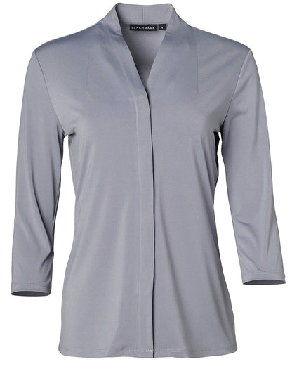 Ladies Isabel Stretch 3/4 Sleeve Knit Top. M8830 - PrintaPromo