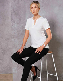 Ladies Sofia Stretch Short Sleeve Knit Top. M8840 - PrintaPromo