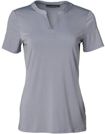 Ladies Sofia Stretch Short Sleeve Knit Top. M8840 - PrintaPromo