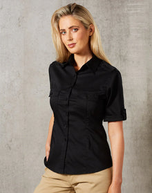 Ladies Short Sleeve Military Shirt M8911 - PrintaPromo