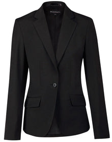 Ladies Wool Blend Stretch One Button Cropped Jacket M9201 - PrintaPromo