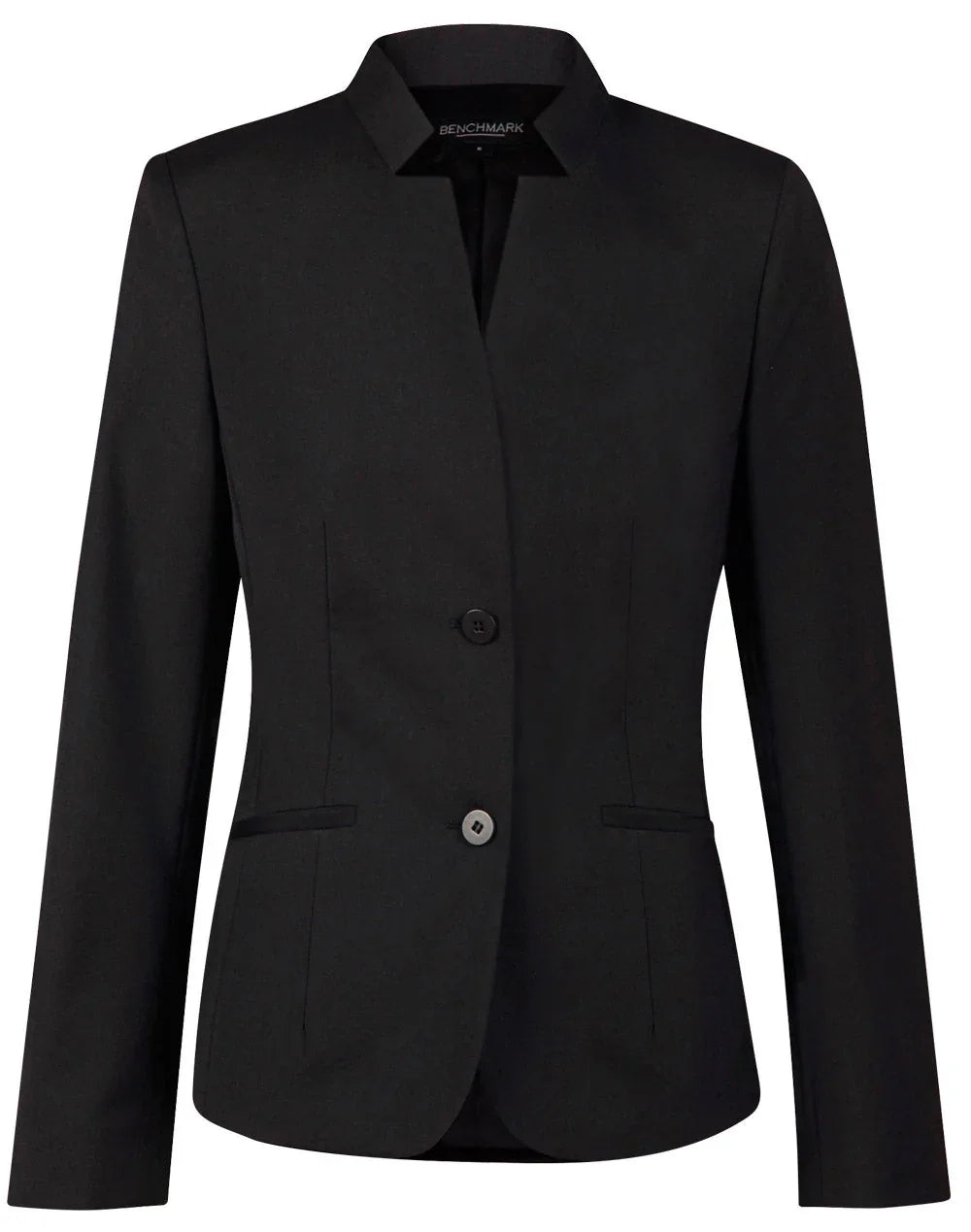 Ladies Wool Blend Stretch Reverse Lapel Jacket M9202 - PrintaPromo