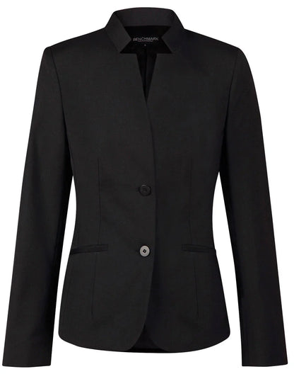 Ladies Wool Blend Stretch Reverse Lapel Jacket M9202 - PrintaPromo