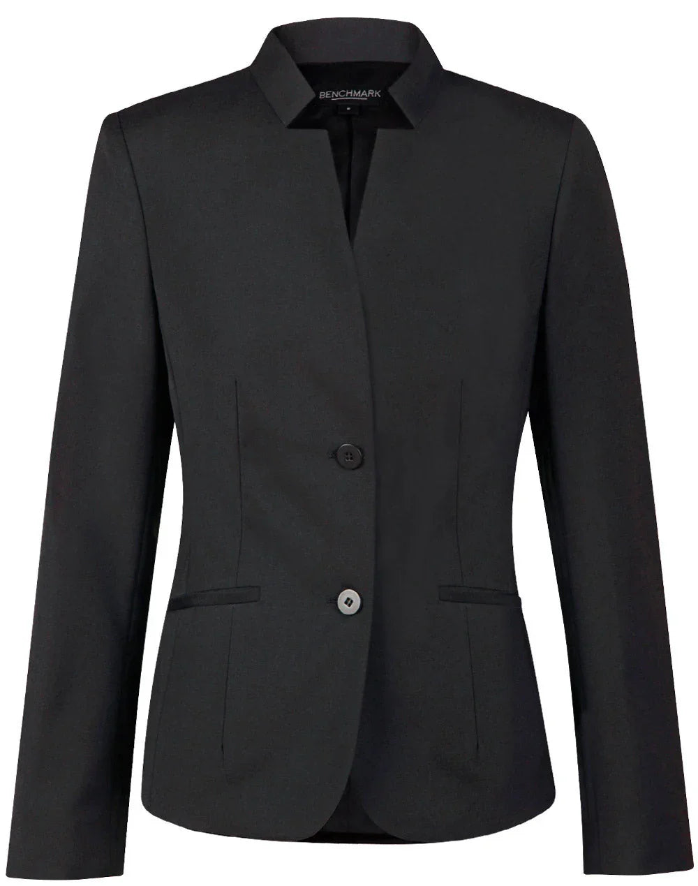 Ladies Wool Blend Stretch Reverse Lapel Jacket M9202 - PrintaPromo