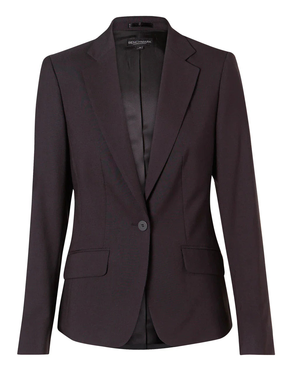 Ladies Poly/Viscose Stretch One Button Cropped Jacket M9205 - PrintaPromo