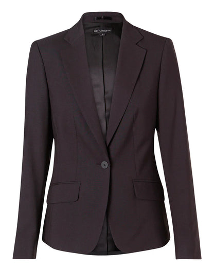 Ladies Poly/Viscose Stretch One Button Cropped Jacket M9205 - PrintaPromo