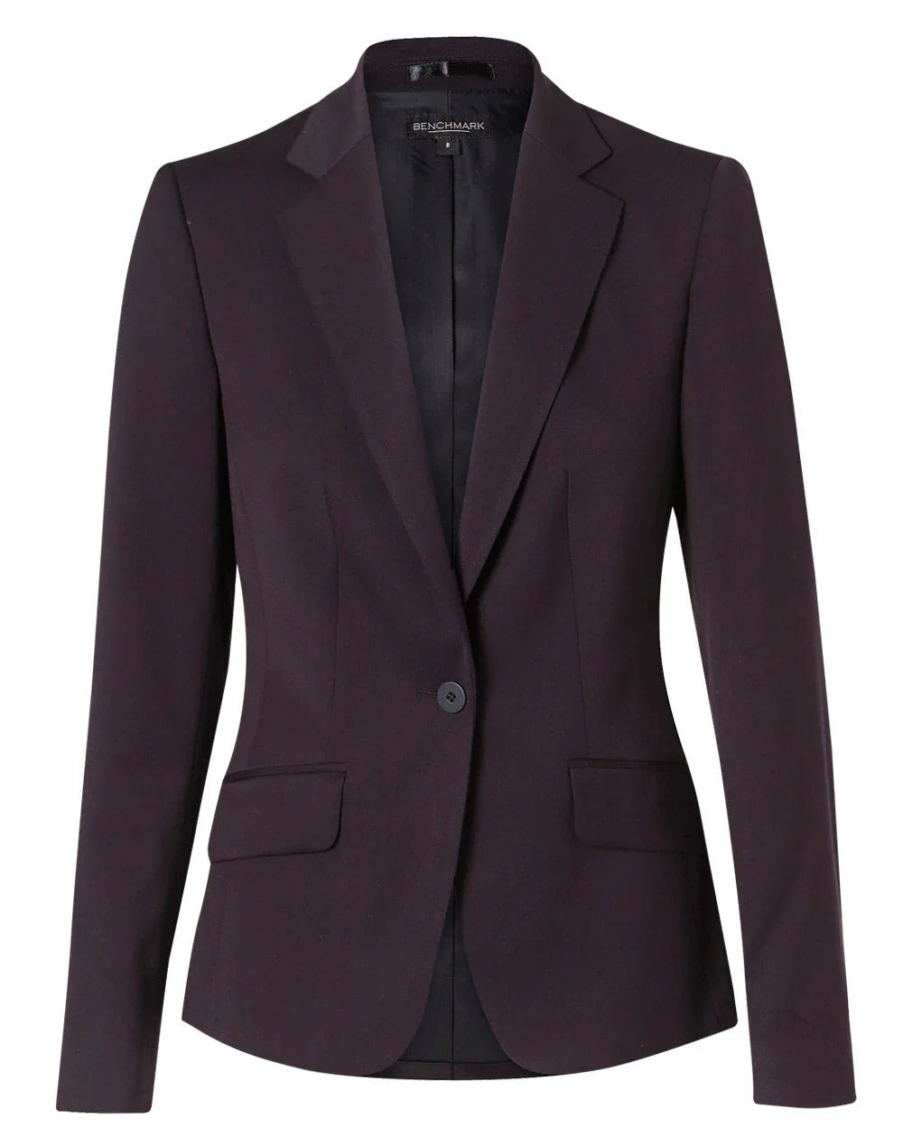 Ladies Poly/Viscose Stretch One Button Cropped Jacket M9205 - PrintaPromo