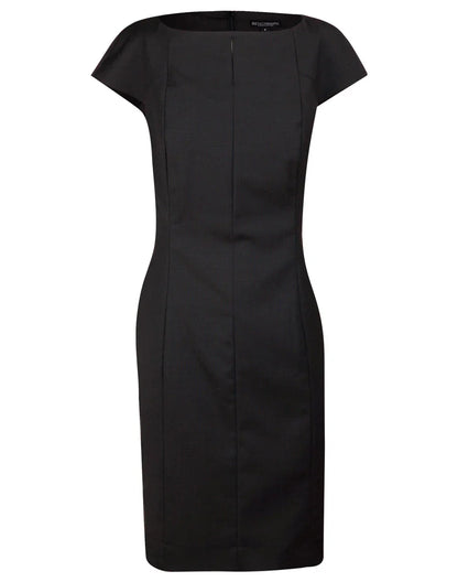 Ladies Wool Blend Stretch Cap Sleeve Dress M9281 - PrintaPromo