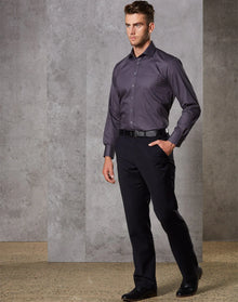 Mens Wool Blend Stretch Flexi Waist Pants M9310 - PrintaPromo