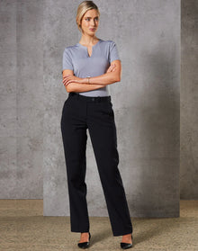 Ladies Wool Blend Stretch Slim Leg Flexi Waist Pants M9400 - PrintaPromo
