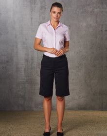 Ladies Poly/Viscose Stretch Knee Length Flexi Waist Shorts M9441 - PrintaPromo