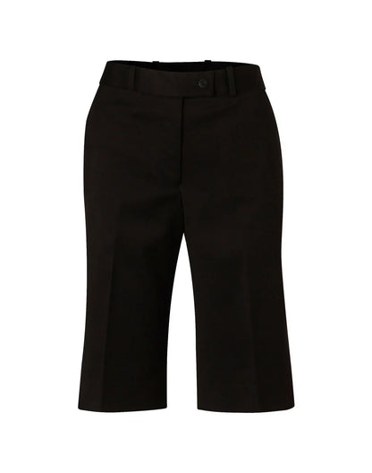 Ladies Poly/Viscose Stretch Knee Length Flexi Waist Shorts M9441 - PrintaPromo
