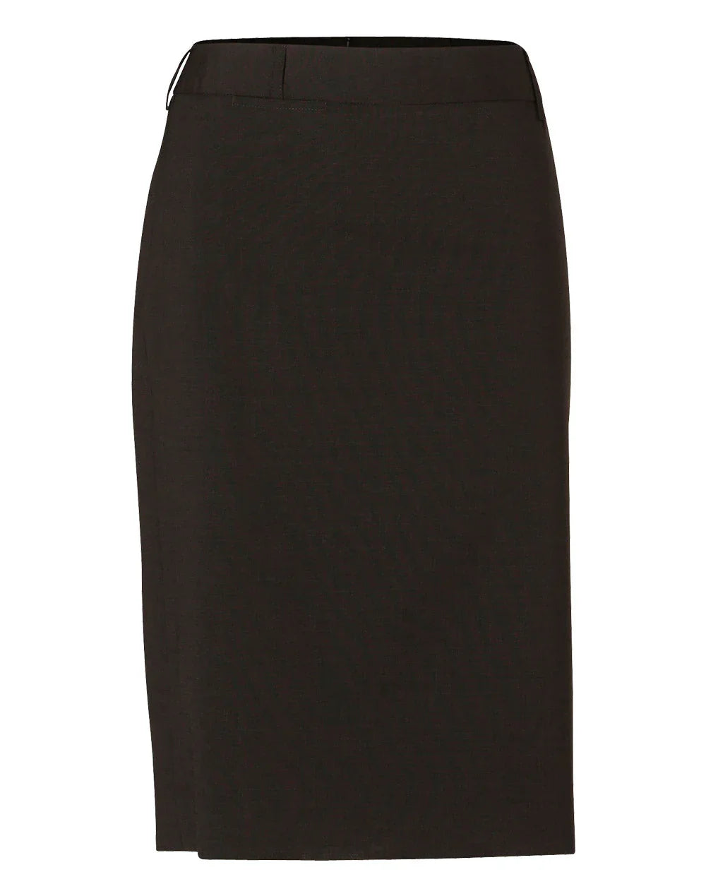 Ladies Wool Stretch Mid Length Lined Pencil Skirt M9470 - PrintaPromo