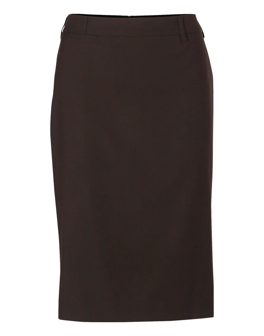 Ladies Poly/Viscose Stretch Mid Length Lined Pencil Skirt M9471 - PrintaPromo