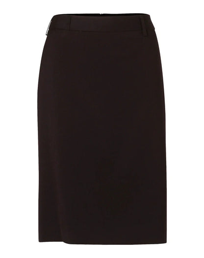 Ladies Poly/Viscose Stretch Mid Length Lined Pencil Skirt M9471 - PrintaPromo