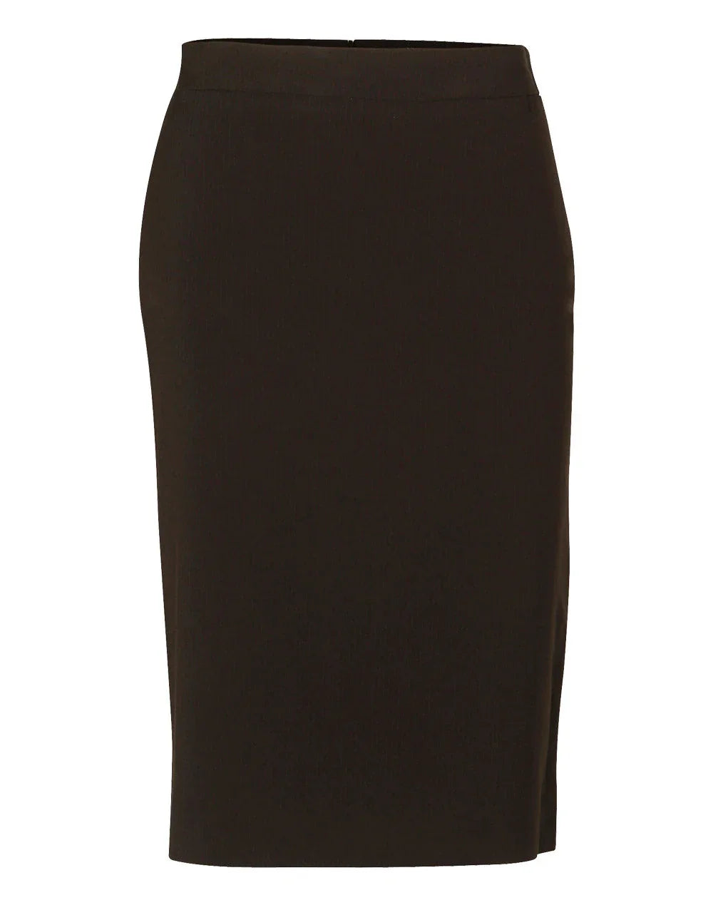 Ladies Poly/Viscose Stretch Stripe Mid Length Lined Pencil Skirt M9472 - PrintaPromo