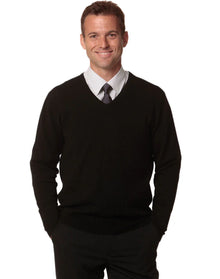 Mens V-Neck Long Sleeves Jumper M9502 - PrintaPromo