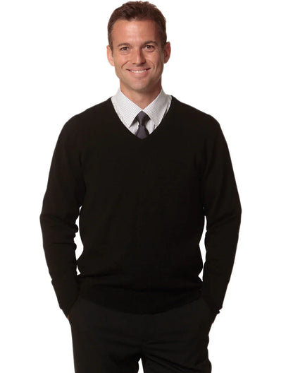 Mens V-Neck Long Sleeves Jumper M9502 - PrintaPromo