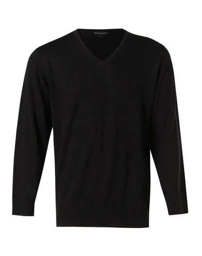Mens V-Neck Long Sleeves Jumper M9502 - PrintaPromo