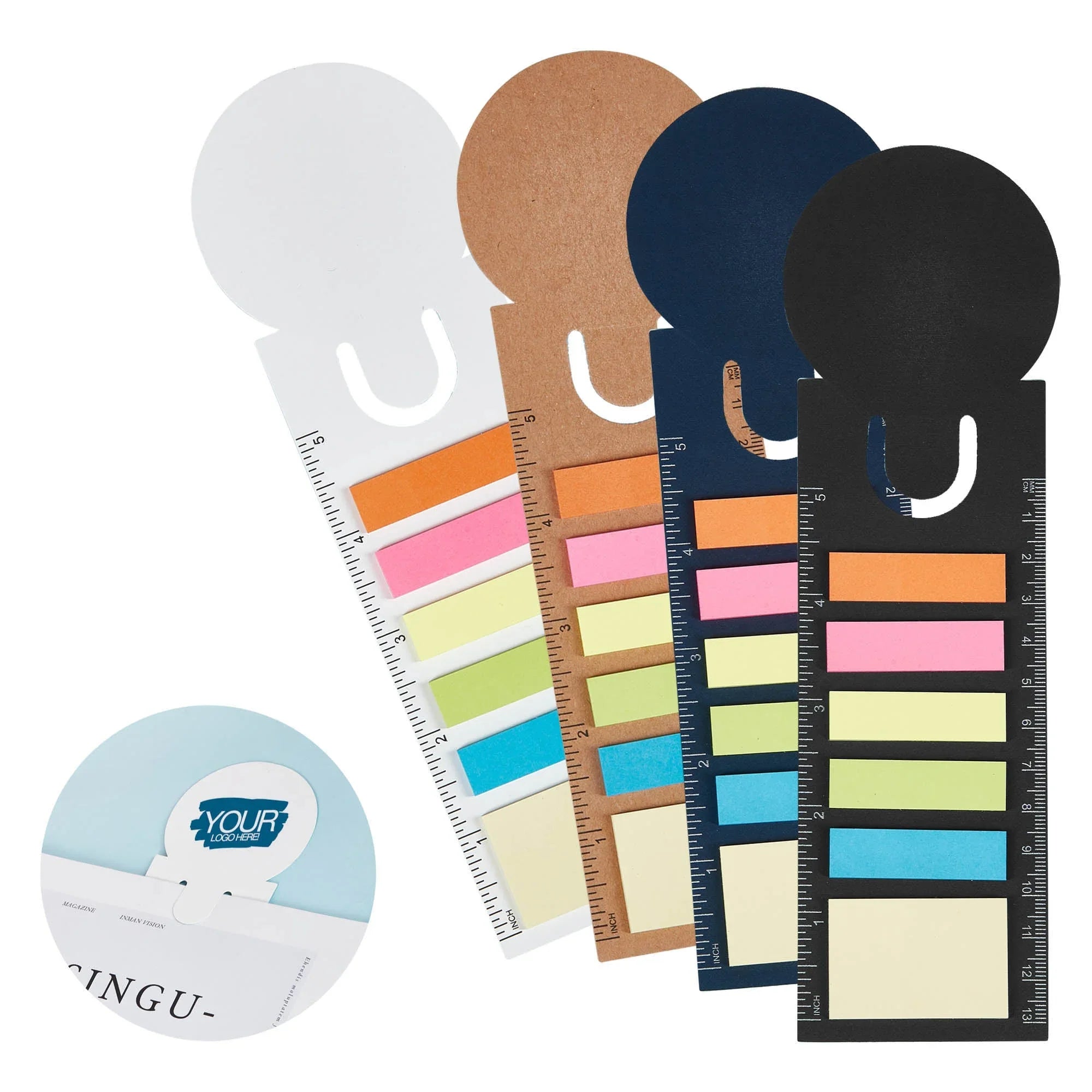 Bookmark Ruler Sticky Note Pad MH010 Low Price with Logo