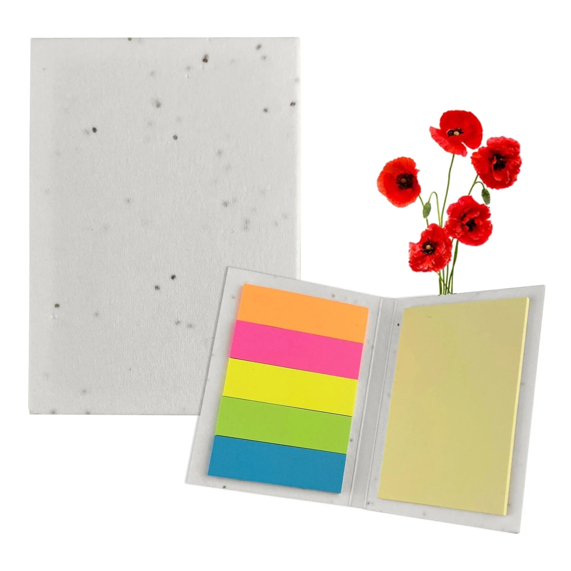 Corn Poppy Seed Sticky Note Pad - PrintaPromo