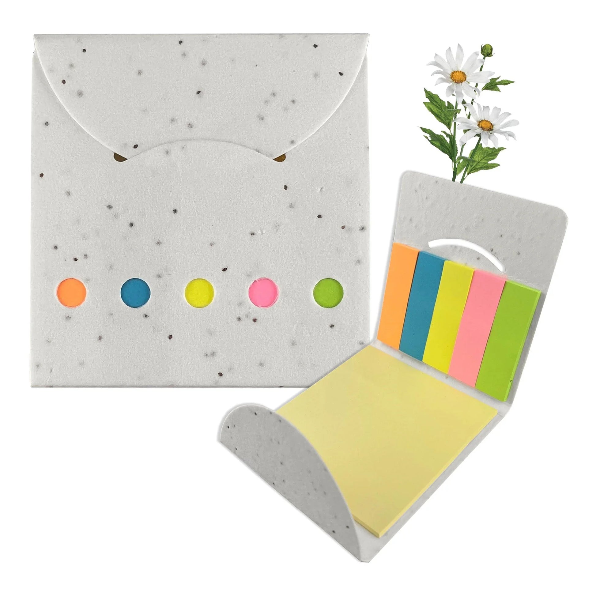 Daisy Seed Sticky Note Pad - PrintaPromo
