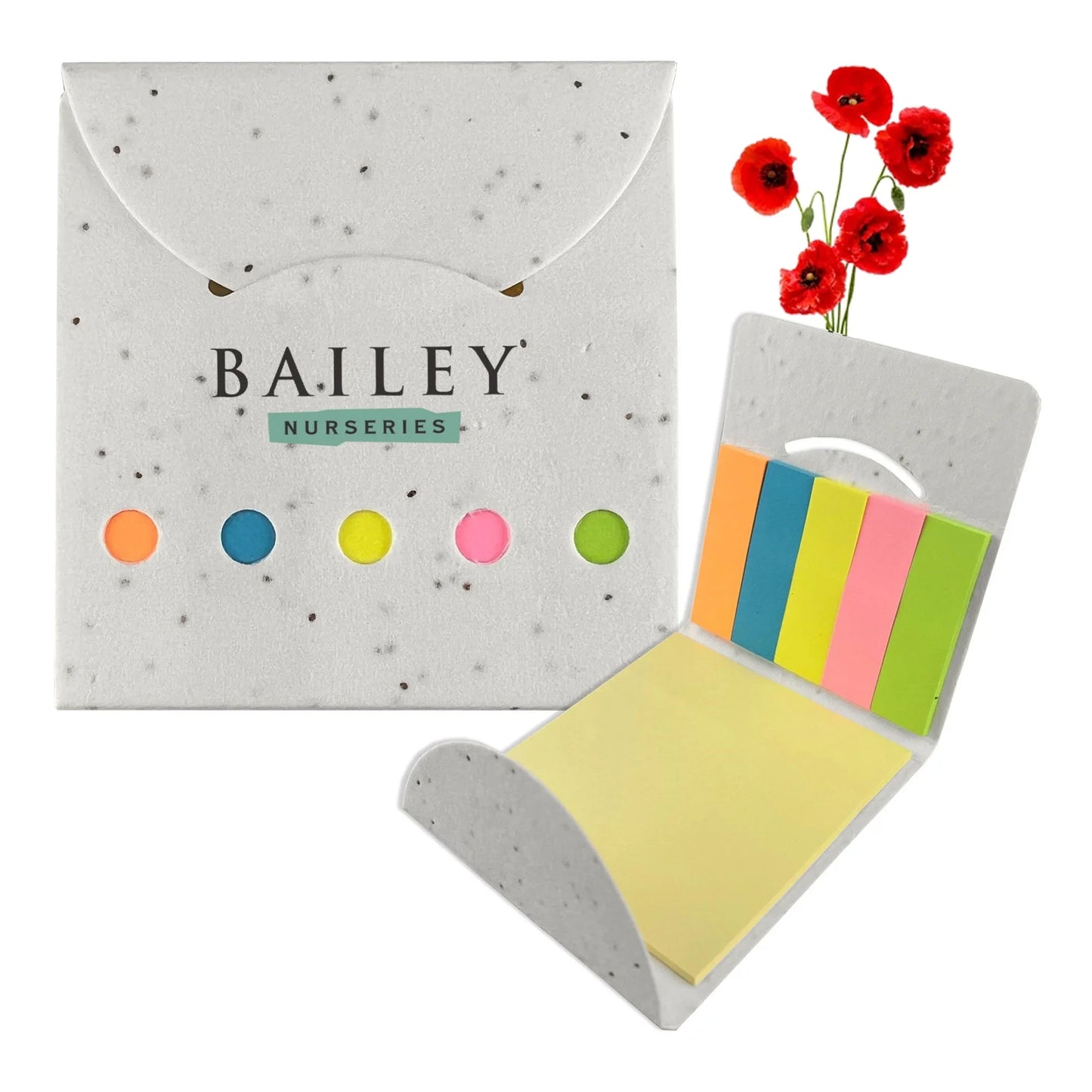 Corn Poppy Seed Sticky Note Pad - PrintaPromo