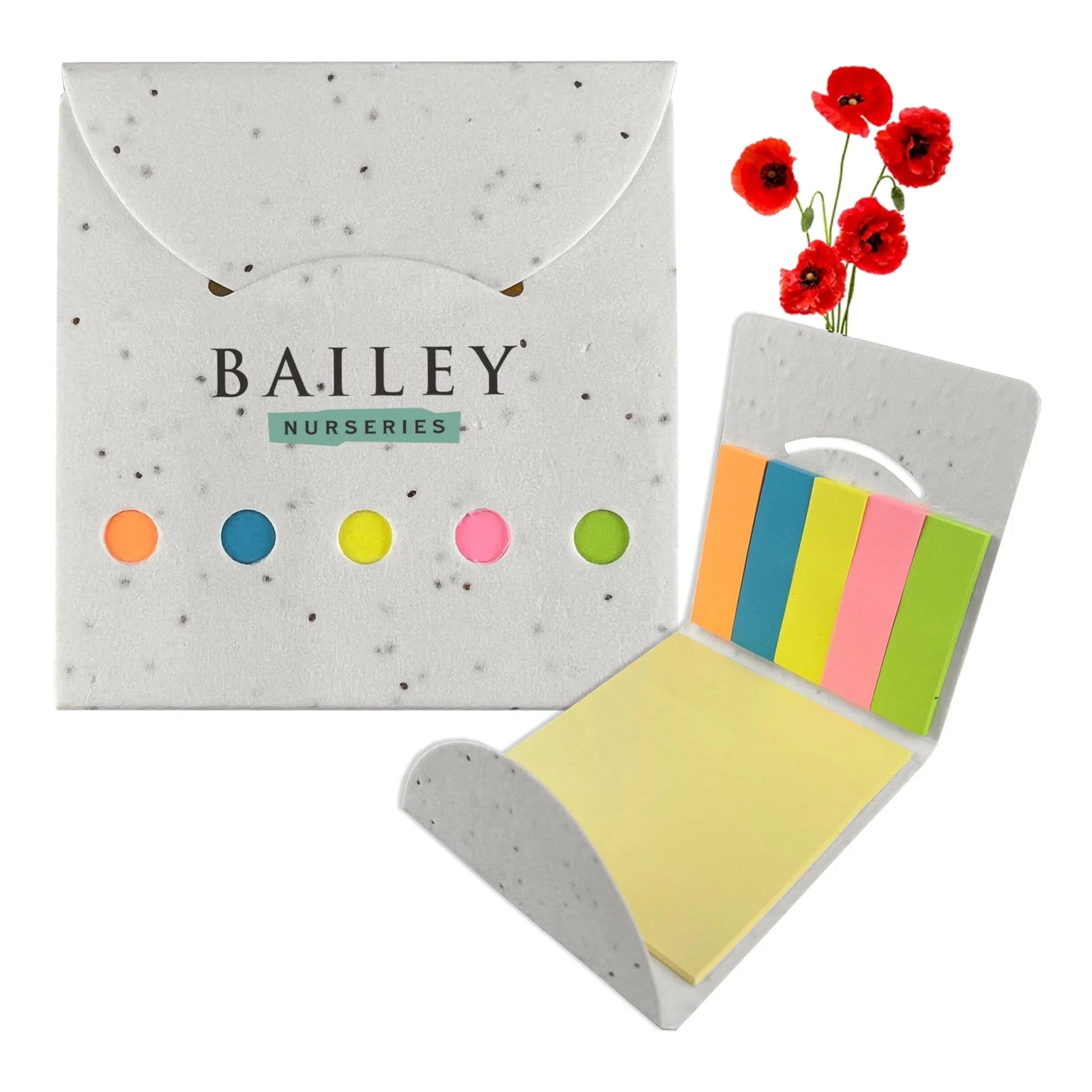 Corn Poppy Seed Sticky Note Pad - PrintaPromo