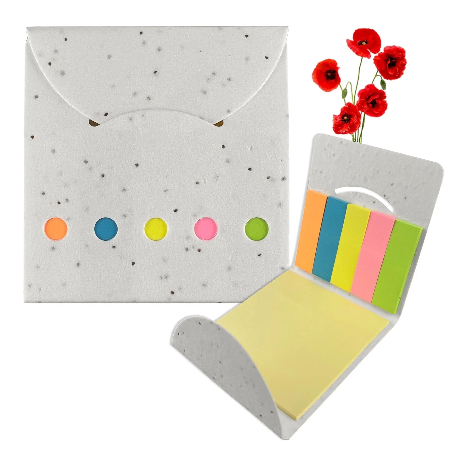 Corn Poppy Seed Sticky Note Pad - PrintaPromo