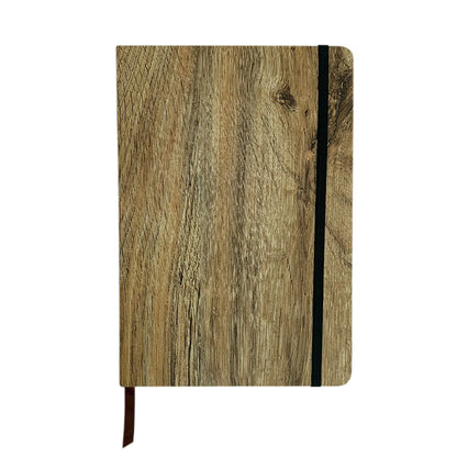 A5 Wood Look Notebook - PrintaPromo