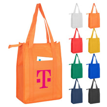 Non Woven Cooler Bag with Top Zip Closure - PrintaPromo