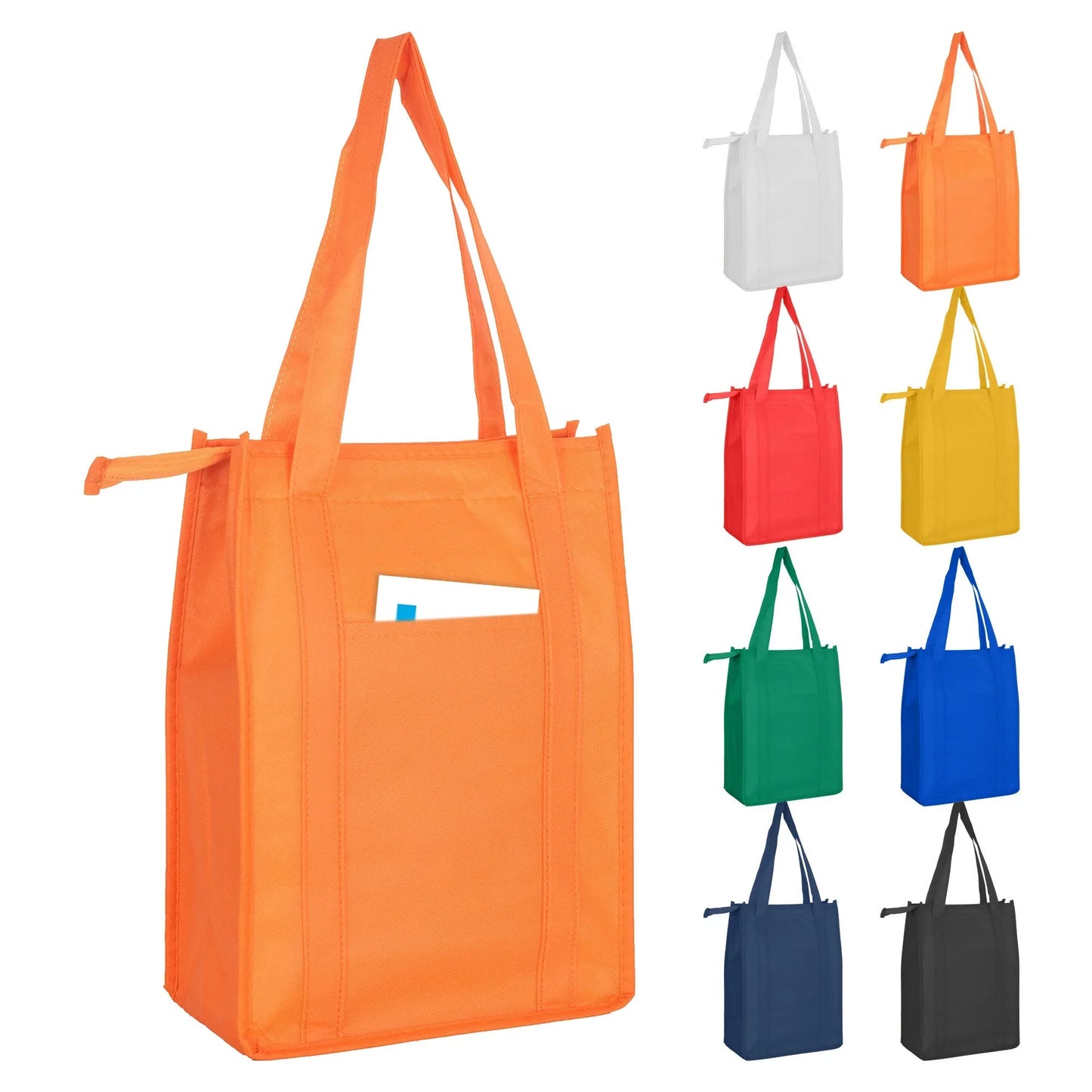 Non Woven Cooler Bag with Top Zip Closure - PrintaPromo