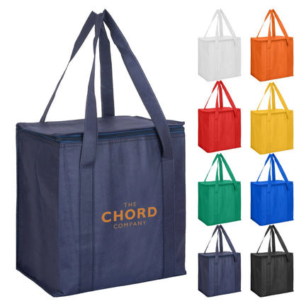 Non Woven Cooler Bag with Zipped Lid - PrintaPromo