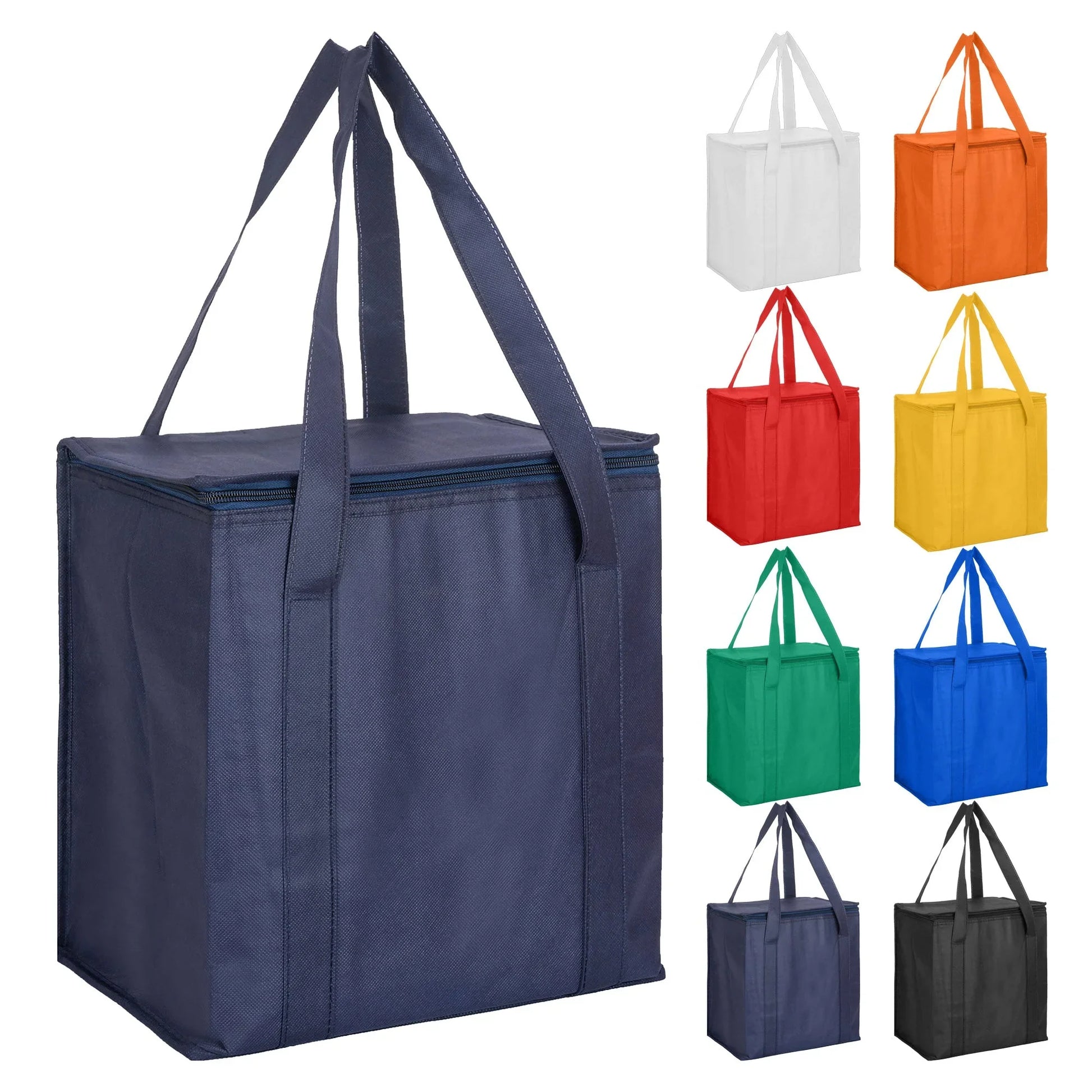 Non Woven Cooler Bag with Zipped Lid - PrintaPromo