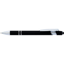 Grid Metal Stylus Rubber Pens - PrintaPromo