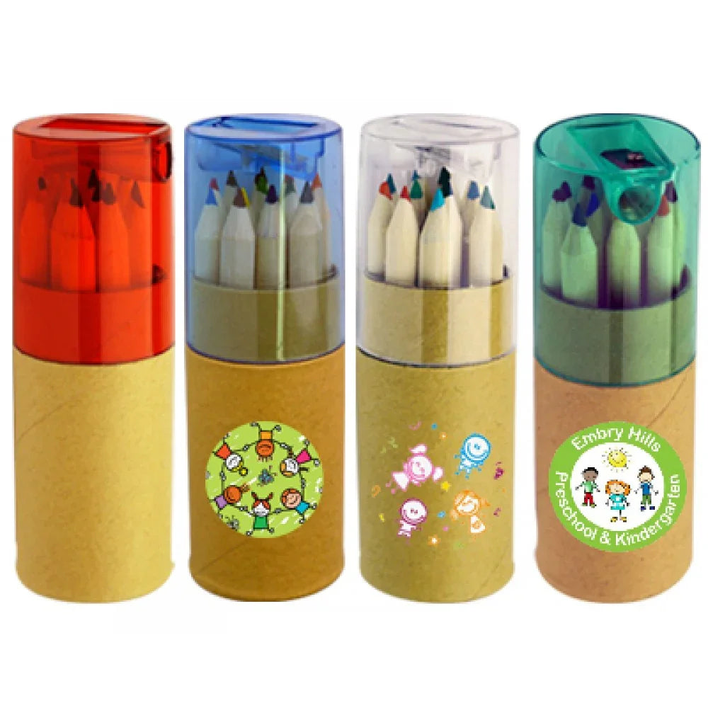 Colouring Pencils in Cardboard Tube - PrintaPromo