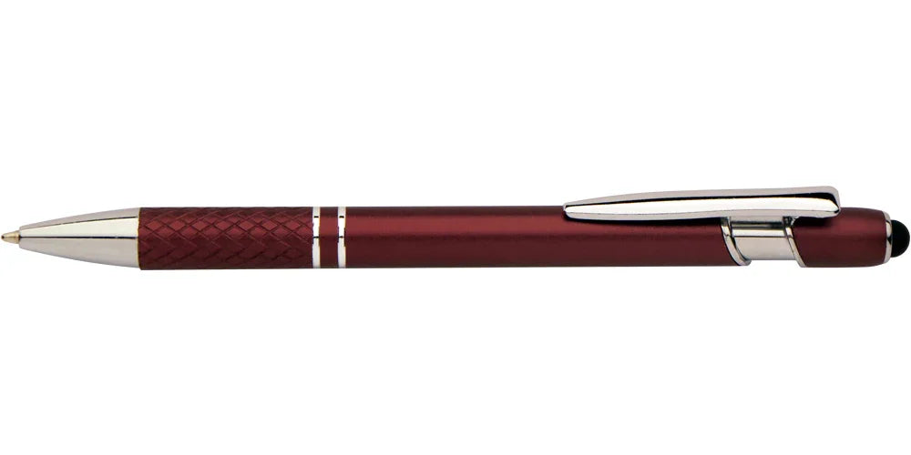Grid Metal Stylus Pens - PrintaPromo