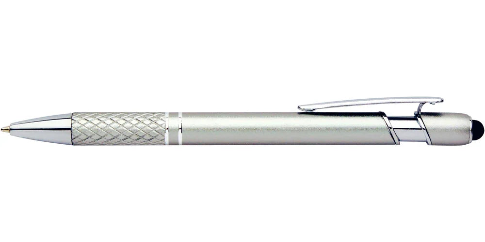 Grid Metal Stylus Pens - PrintaPromo