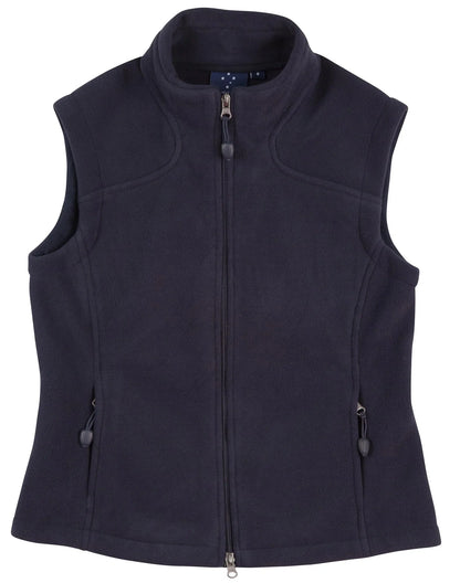 Ladies Bonded Fleece Vest PF10 - PrintaPromo